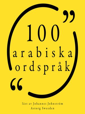 cover image of 100 arabiska ordspråk
